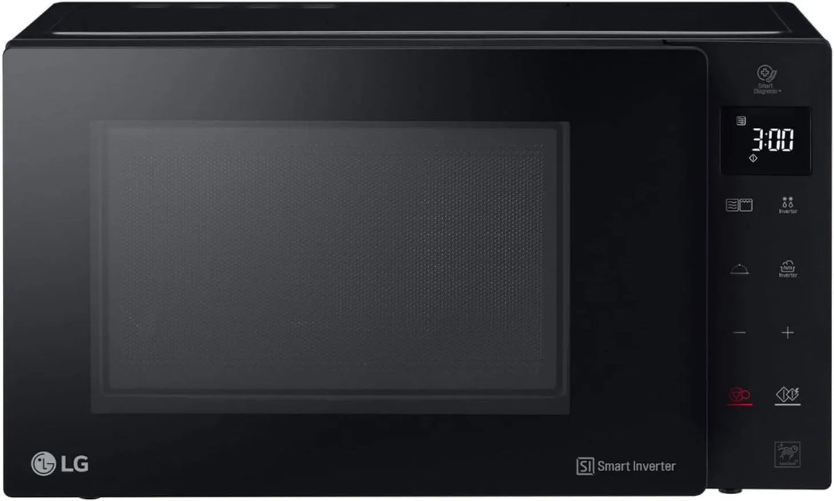 LG MH7235GPS Forno a microonde, 32 L, 1200 W, grill, Inverter, nero, 5 Livelli di Potenza, 32 Litri, Programmi Automatici, Piatto Microonde Crispy