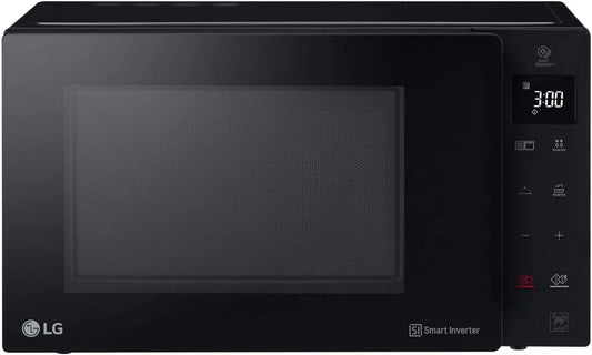 LG MH7235GPS Forno a microonde, 32 L, 1200 W, grill, Inverter, nero, 5 Livelli di Potenza, 32 Litri, Programmi Automatici, Piatto Microonde Crispy