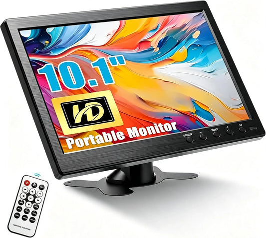 Monitor, 10, 1 pollici, portatile, HDMI, schermo PC, DVD, CAMECHO 10, telecamera di sorveglianza Telecamera posteriore