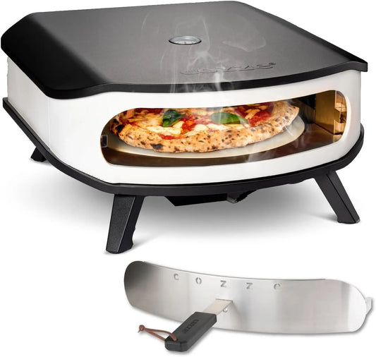 Forno elettrico per pizza, 17 pollici, Cozze® Forno Pizza 17' con Pietra Rotante e Porta