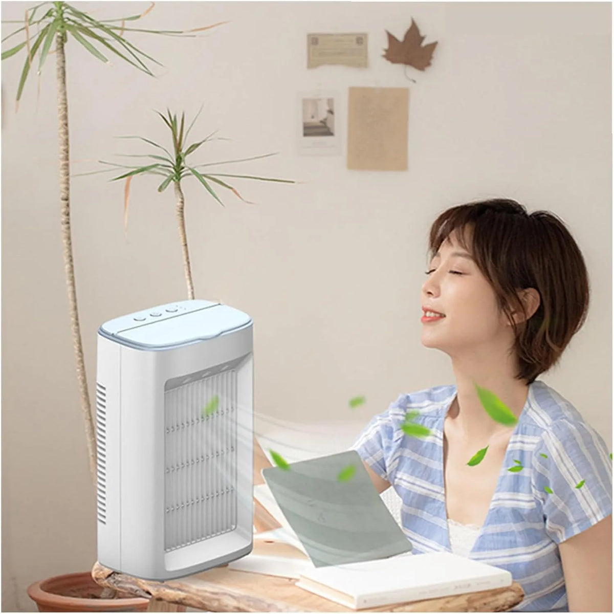 Condizionatore, portatile, professionale, Raffrescatore d'Aria Icyair 3 in 1, Mini Ventilatore per casa e Ufficio, Facile da trasportare, Resistente