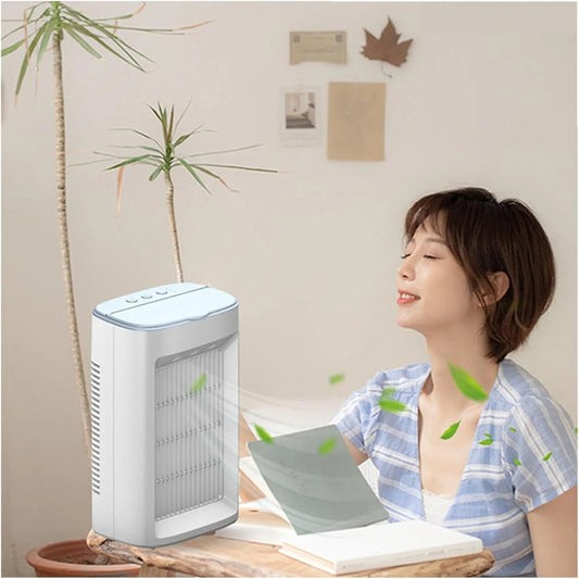 Condizionatore, portatile, professionale, Raffrescatore d'Aria Icyair 3 in 1, Mini Ventilatore per casa e Ufficio, Facile da trasportare, Resistente