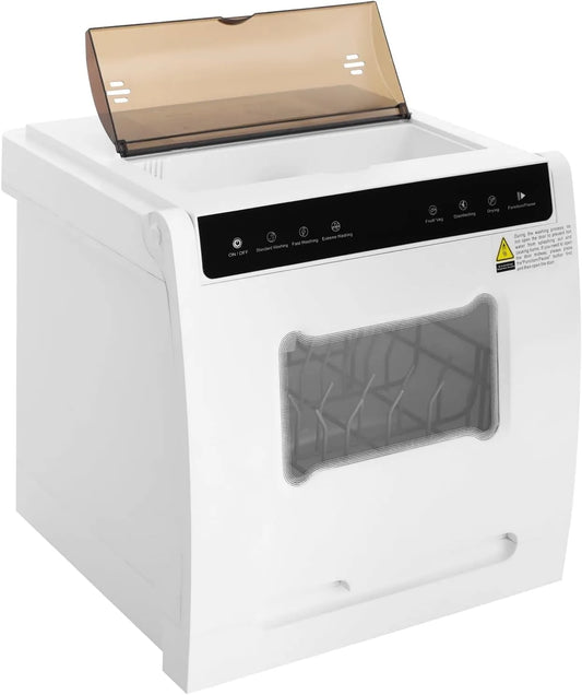 Lavastoviglie, 46 cm, 6 programmi, 52 dB, bianco, per cucina, camper e appartamento, a risparmio energetico e silenzioso