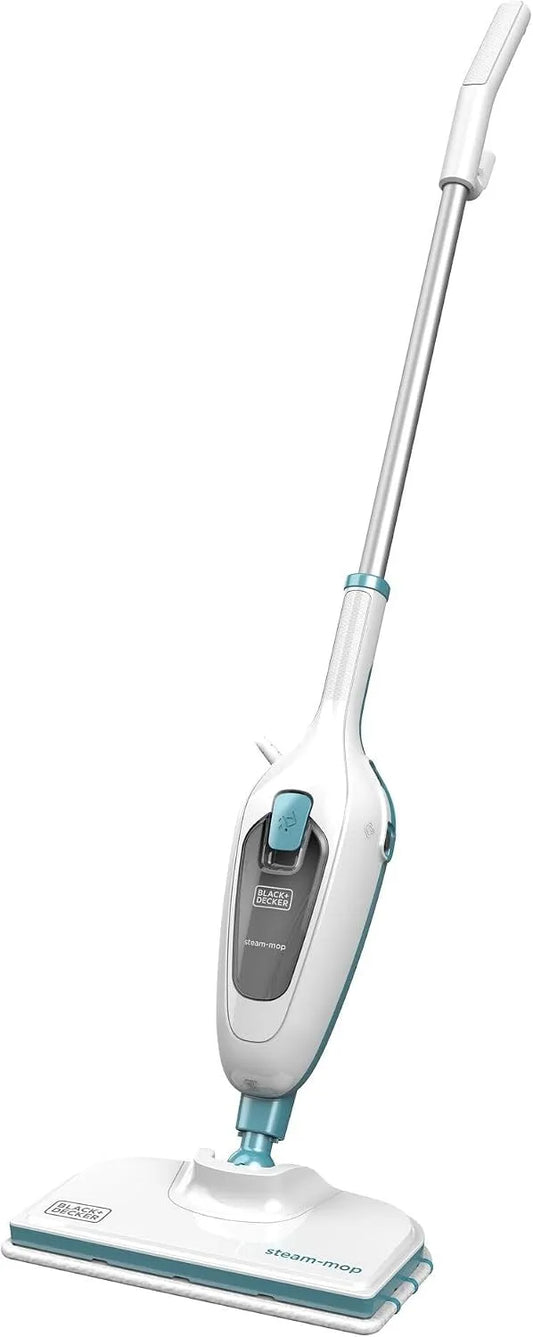 Black+Decker Scopa a Vapore 1300 W 380mm Bianca FSM13E1-QS