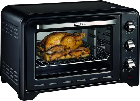 Moulinex OX464810 Forno elettrico, 33 L, timer, compatto, nero, Temperatura fino a 240°C, 6 Modalità di Cottura