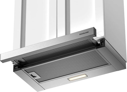 Cappa aspirante, 60 cm, 335 m3/h, cappa da cucina, GASLAND BR60SP CF132, da incasso, acciaio inox