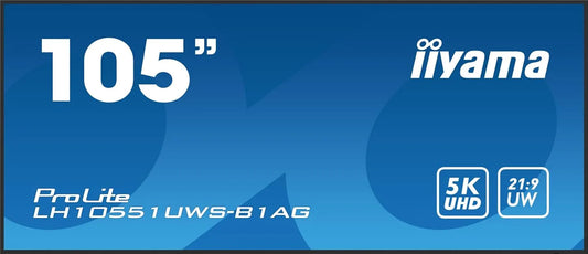 66 M, SignagE-Display Digital Beschilderung Flachbildschirm 2, 104.7', Led 500 Cd, m? Ultrawide Full Hd Schwarz 24, Iiyama Lh10551uwS-B1ag