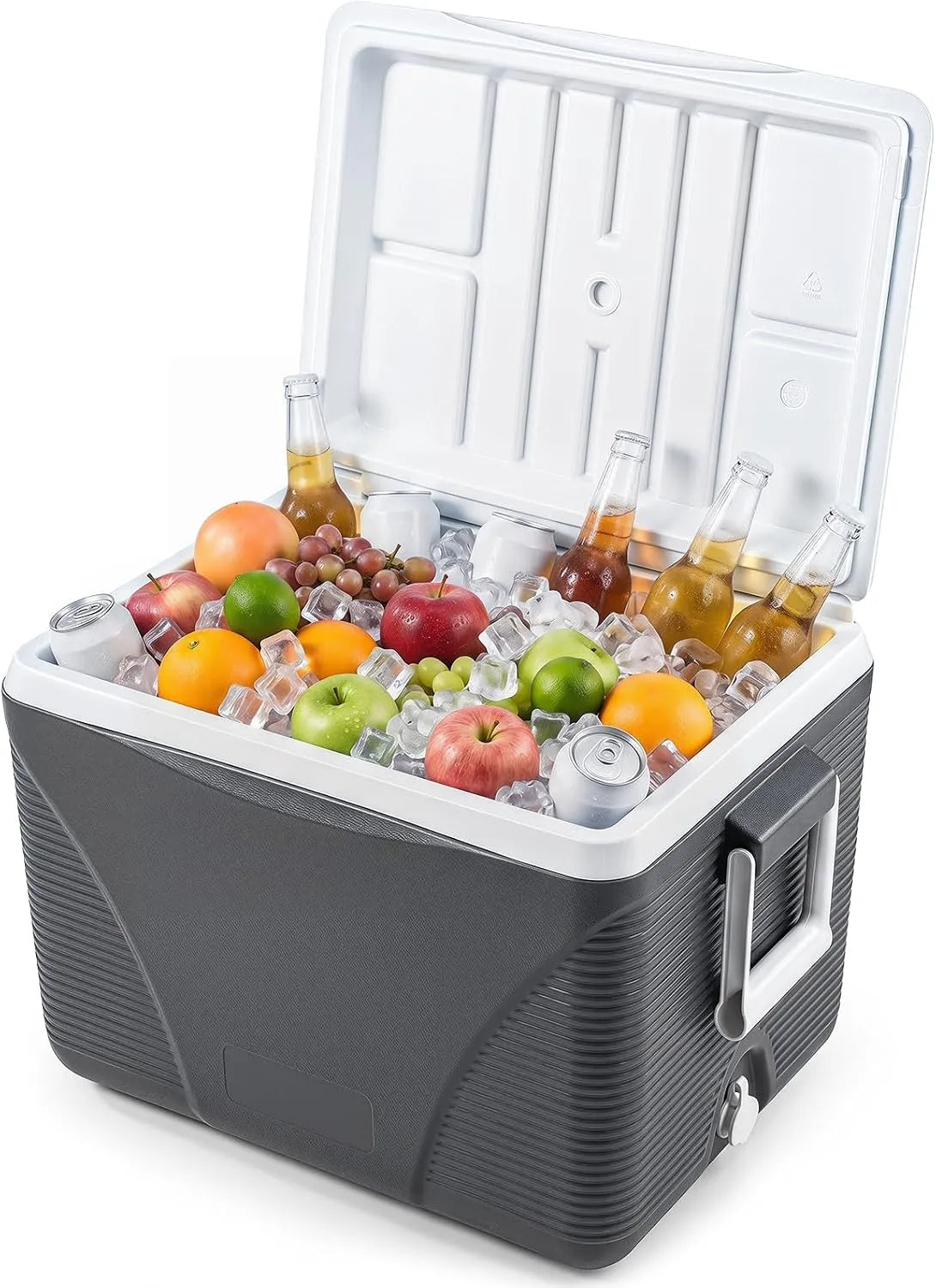 Frigorifero portatile, 41 L, IP65, mini frigo portatile, Frigorifero Termico con Manici, Coperchio e Portabicchieri, Ghiacciaia Impermeabile per Cibi