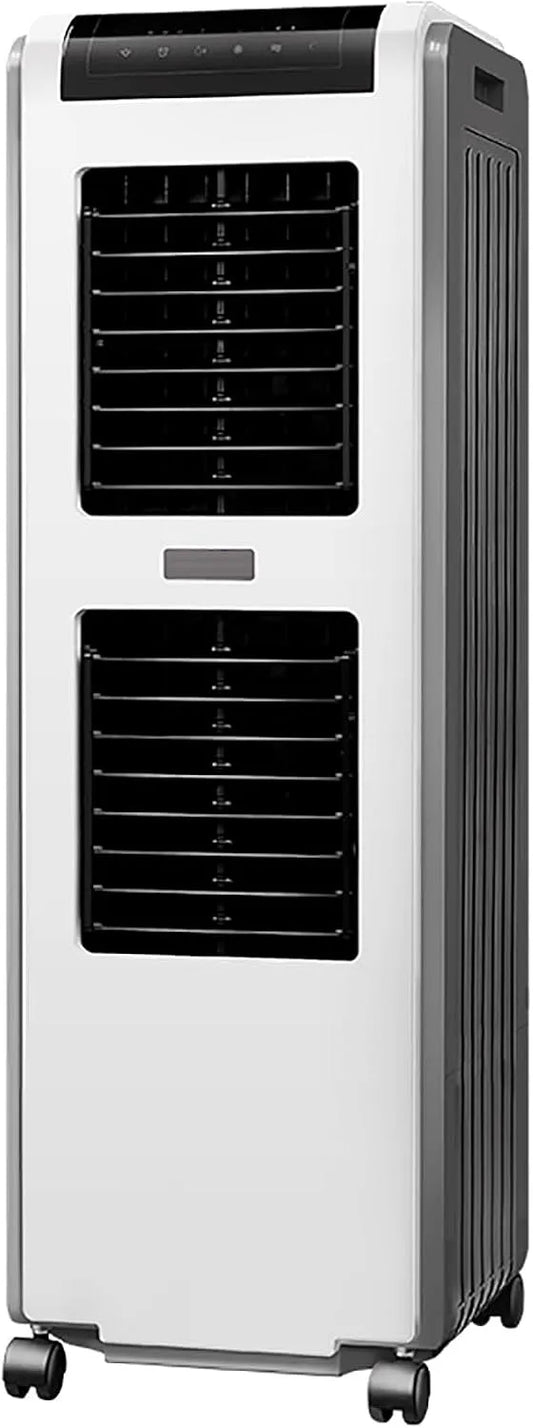 Dell Condizionatore, 30 L, portatile, ruote di trasporto, industriale, ampio serbatoio, ventilatore e deumidificatore per casa, 4 ruote, raffreddatore
