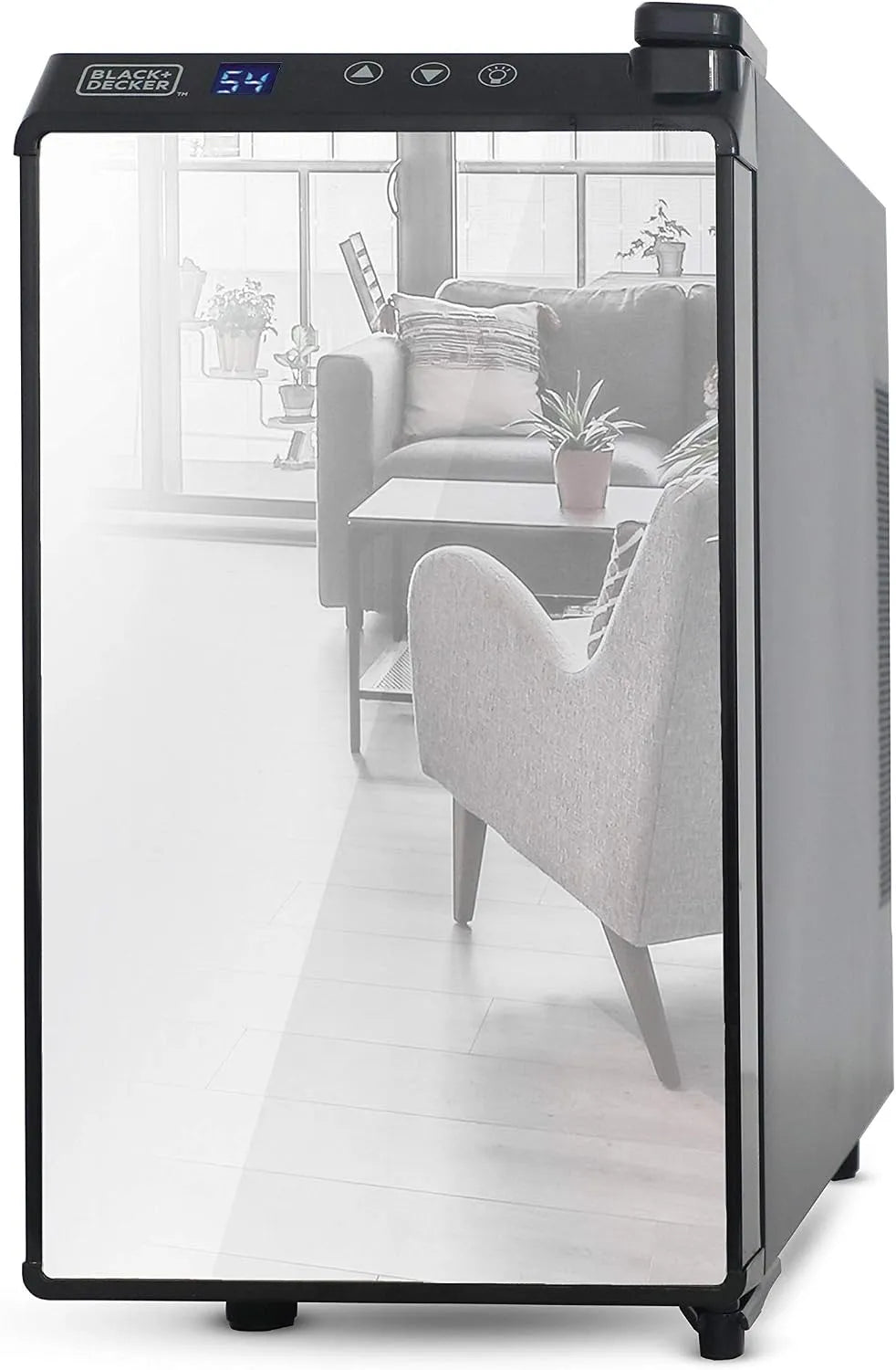 Black+Decker 8 bottiglie, Cantina termoelettrica per vino con frontale a specchio BD60326