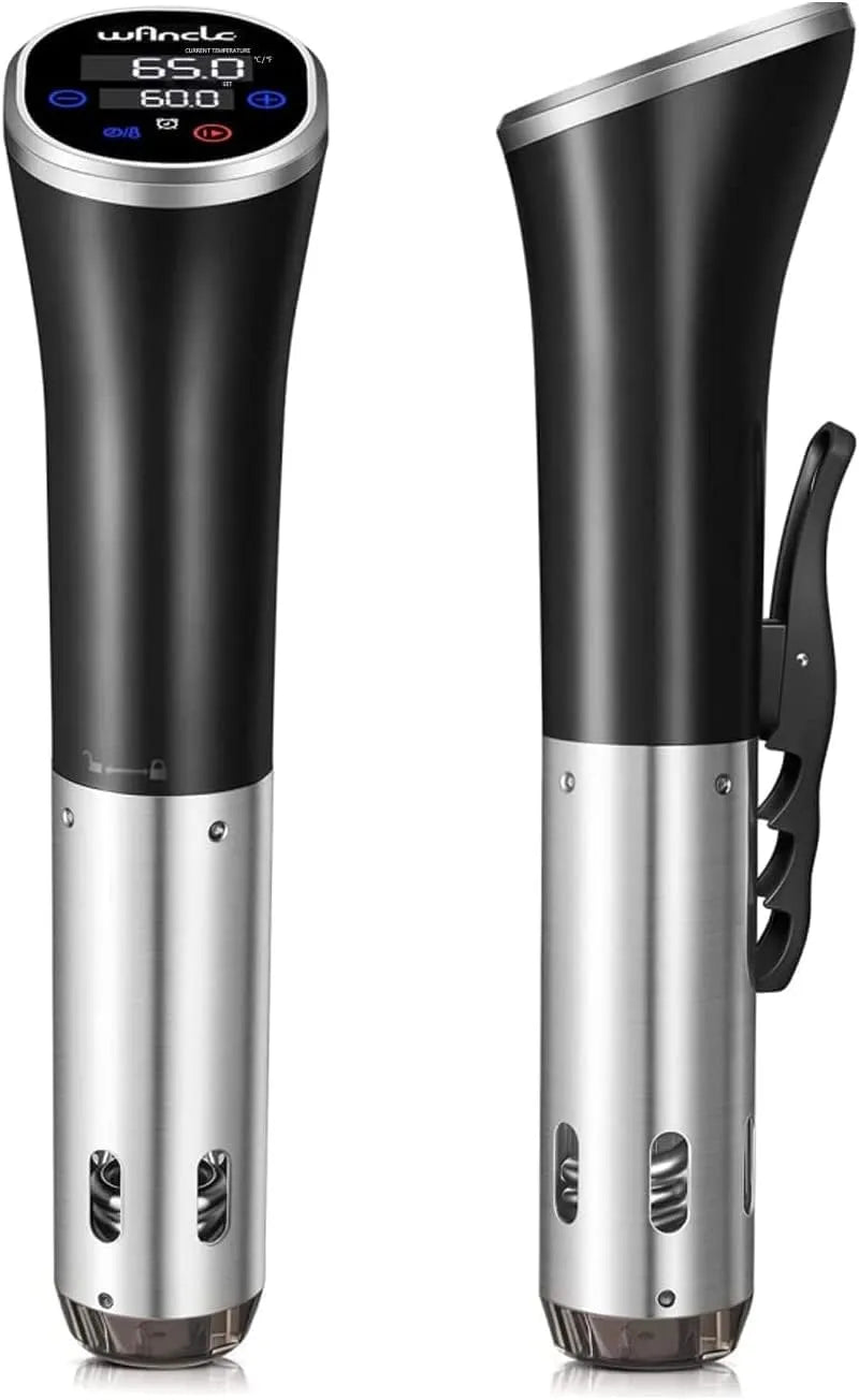 modello IPX7, Wancle Roner Cucina a Bassa Temperatura 1100W IPX7 Impermeabile Sous Vide Cooker Con funzione di prenotazione, facile da riporre