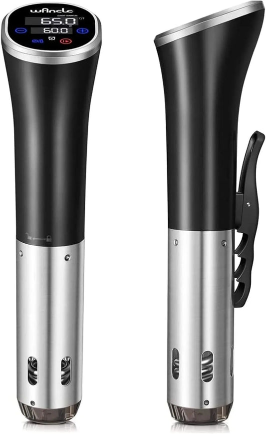 modello IPX7, Wancle Roner Cucina a Bassa Temperatura 1100W IPX7 Impermeabile Sous Vide Cooker Con funzione di prenotazione, facile da riporre