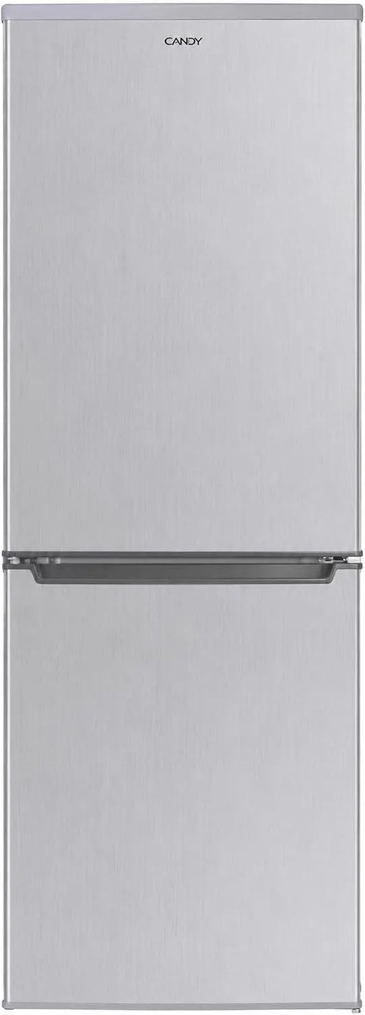 Candy CHCS514EX Frigorifero combinato, 207 L, 55 x 58 x 151 cm, classe energetica E, libera installazione, 2 zone di temperatura, argento, Luce LED