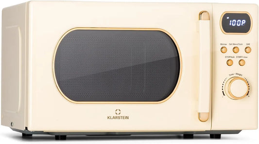 Klarstein Forno a microonde, 20 L, 800 W, grill, compatto, Fornetto Smart LED, 5 Livelli di Potenza, Programmi Automatici