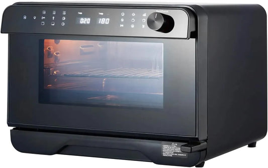 Forno elettrico 1500-1800W, 46x41.6x33.5cm, 25 L, 1800 W, vapore, scongelamento, nero, 25L