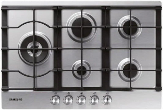 Samsung Na75M3130As Piano cottura a gas, 75Cm, acciaio inox, fornello a gas, Samsung Piano Cottura agas Na75M3130As Finitura Acciaio Inossidabile da