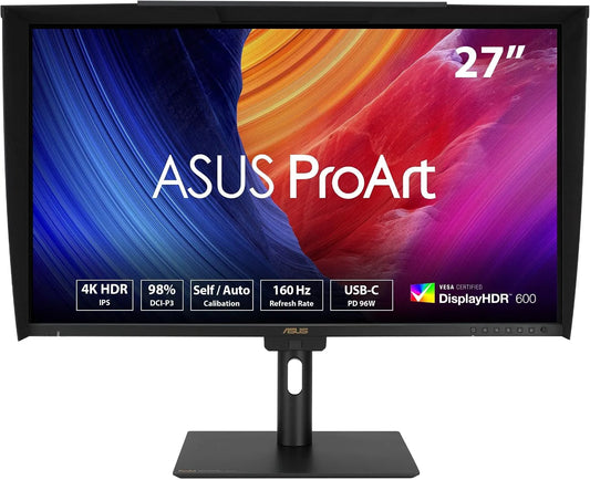 ASUS PA27UCGE Monitor, 27 pollici, HDR, 4K UHD, pannello IPS, professionale, nero, PROART DISPLAY