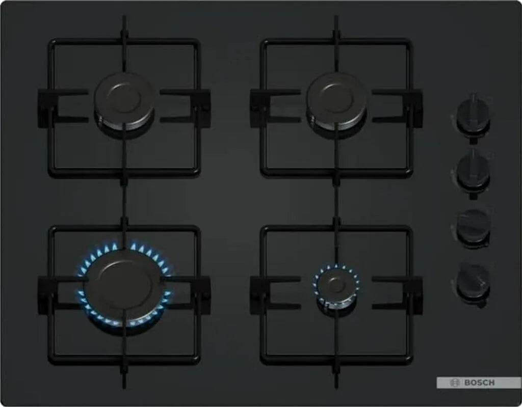 Bosch Serie 2 Pop6b6k30 Piano cottura a gas, 52 X 59 X 5, 4 Cm, 4 fuochi, fornello a gas, nero