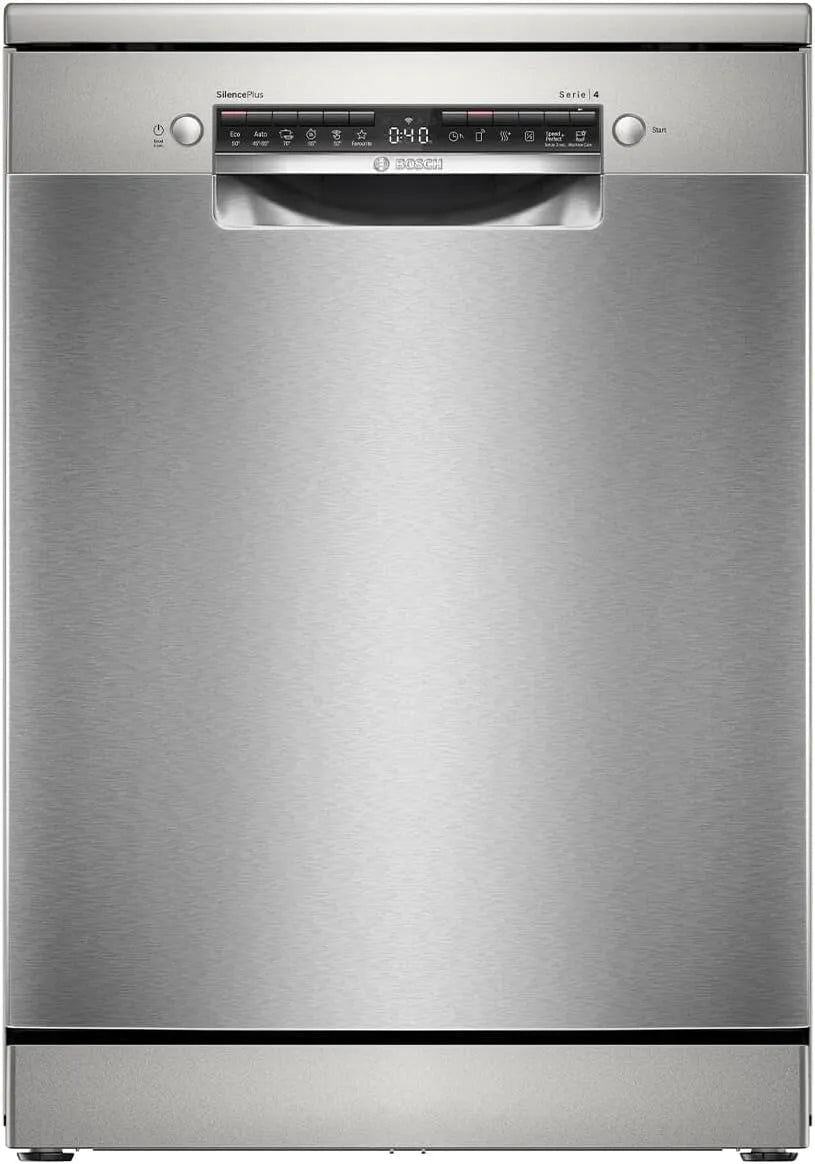 Bosch Serie 4 SMS4HDI52E. Lavastoviglie, 60 cm, classe energetica D, acciaio inox, Lavastoviglie Bosch da Libero Posizionamento Serie 4, Veloce