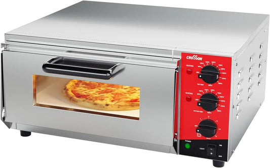 Forno elettrico per pizza 230V/2000W, 16 pollici, 2000 W, 230 V, professionale, ristoranti, acciaio inox, per Interni Ristorante Cottura Casa Cucina