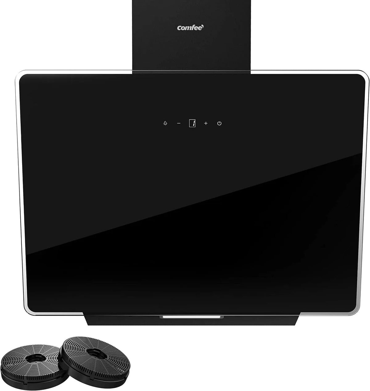 Cappa aspirante, cappa da cucina, COMFEE' ANGJ64B-60, 3 velocità, touch, nero, colore: nero