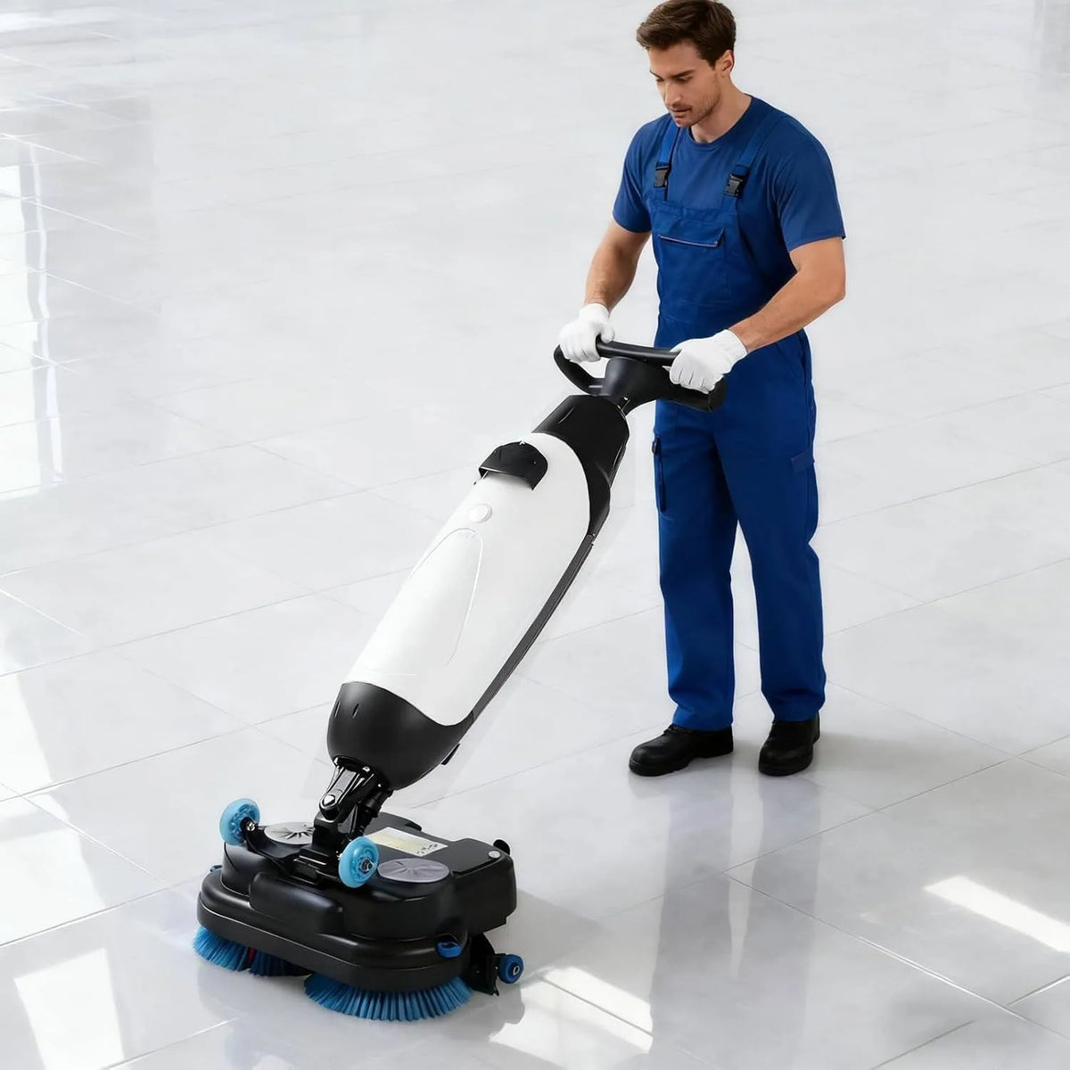 Lavasciuga, 17 pollici, lavatrice, asciugatrice, professionale, bianco, Lavasciuga Pavimenti Professionale da 17' White