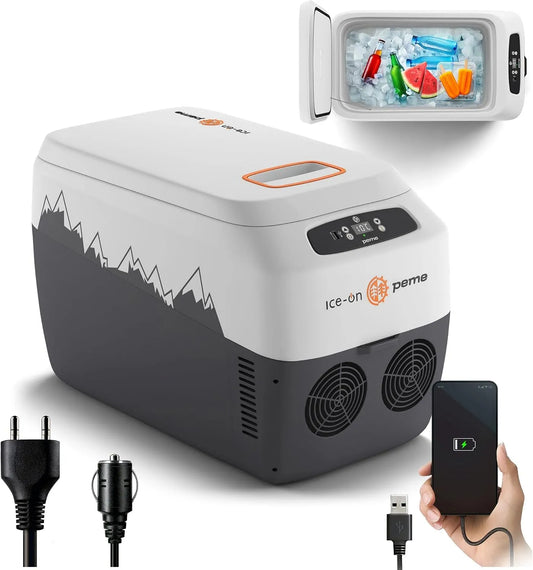 Frigorifero portatile 12V/230V, 28, 3 L, 12 V, esterno, USB, display LCD, auto, mini frigo portatile, outdoor & auto, porta USB, doppia alimentazione