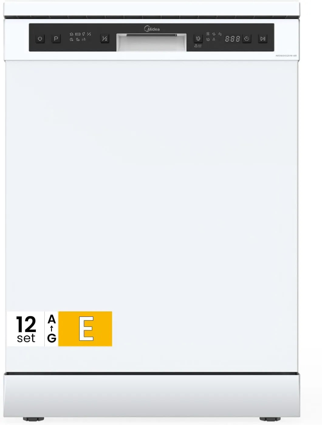 Lavastoviglie, 60 cm, libera installazione, bianco, Midea Lavastoviglie Libera Installazione 12 Coperti 6 Program 60 cm Bianco