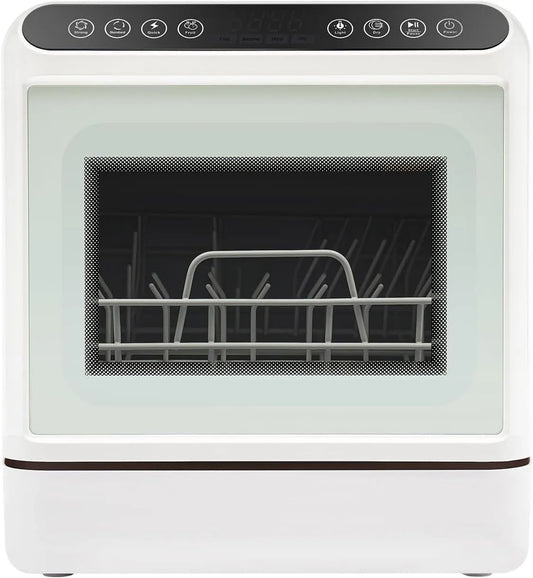 Dell Lavastoviglie, 5 L, 5 programmi, touch, ampio serbatoio, mini lavastoviglie, asciugatura ad aria calda, risparmio di acqua per
