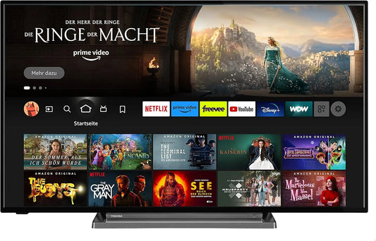 Toshiba 65UF3D63DA Smart TV, 65 pollici, televisore, 4K UHD, HDR, audio Dolby, HDMI, DVB-T2, Tecnologia LED, Dolby Atmos, HDMI 2.1