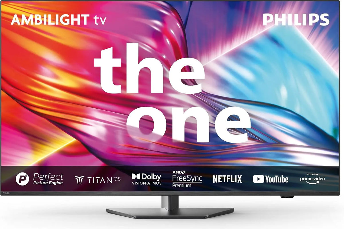 Philips 43PUS8919 Smart TV, televisore, 4K UHD, audio Dolby, pannello IPS, Google Assistant, Alexa e Siri, grigio, Philips Ambilight 43PUS8919 4K LED