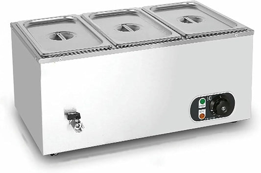 Forno elettrico, 1500 W, vapore, professionale, acciaio inox, 3 Pots, Tavolo Server, Controllo della Temperatura, per Re