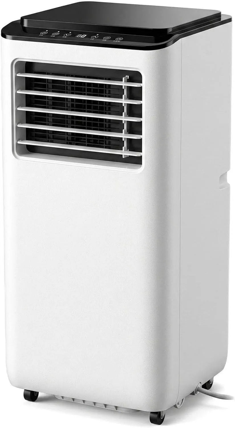 Condizionatore, portatile, timer, Timer 24 Ore, 10000 BTU, 2 velocità, Basso consumo energetico, Ventola di Raffreddamento per Grandi stanze