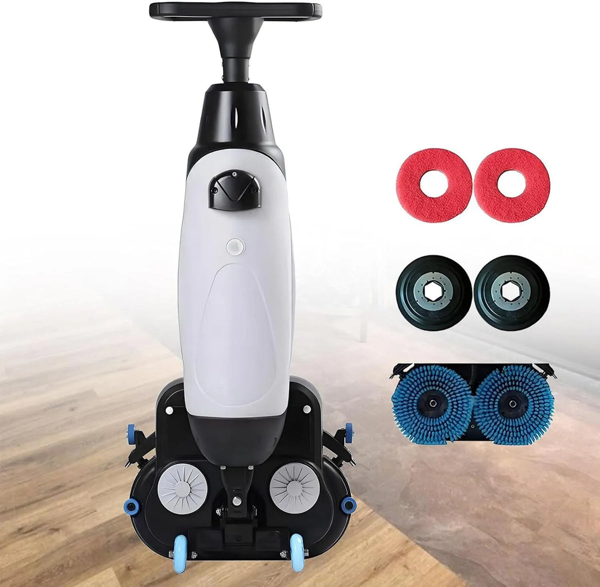 Lavasciuga White-15A, 43 cm, lavatrice, asciugatrice, professionale, bianco, Magazzini o nego White-15A, lavasciuga Pavimenti Automatica Leggera