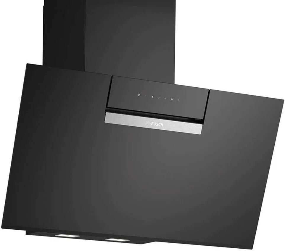 Bosch serie 4 DWK87FN60 Piano cottura, 80 cm, nero, cappa aspirante intelligente, prodotto in Germania, adattamento automatico al piano cottura