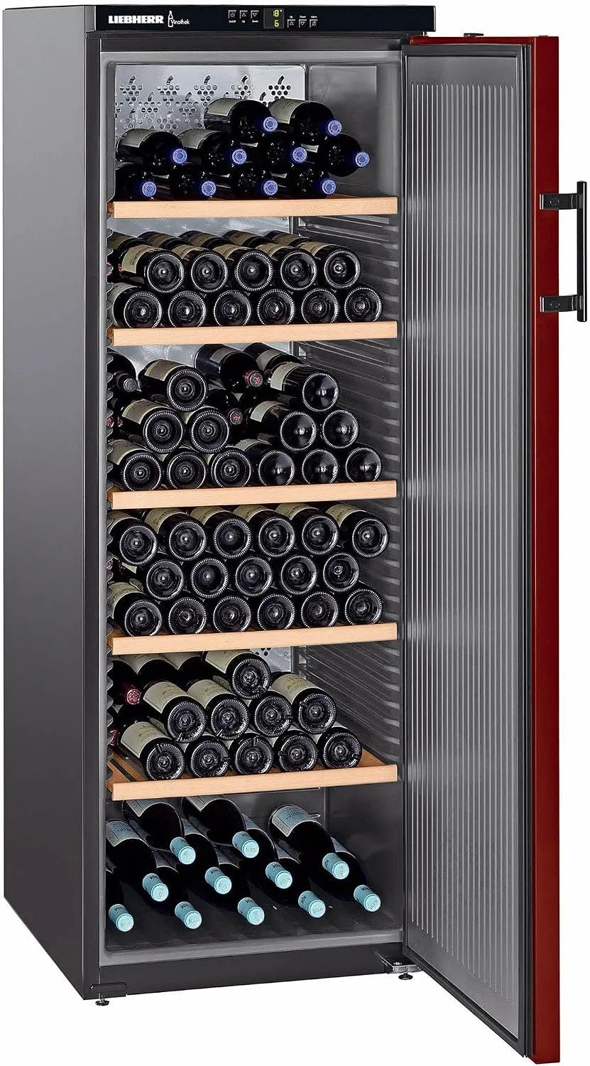 Liebherr 200bottiglia, bottiglie Cantinetta vino, libera installazione, acciaio inox, nero, Acciaio inossidabile A cantina vino