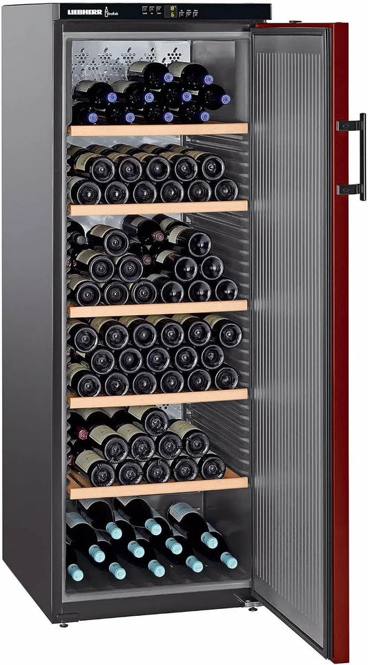 Liebherr 200bottiglia, bottiglie Cantinetta vino, libera installazione, acciaio inox, nero, Acciaio inossidabile A cantina vino