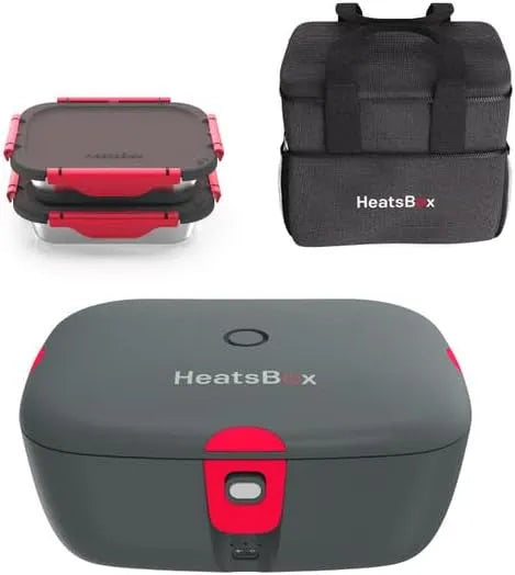 Prodotto Contenitore Elettrico Riscaldante 100W con Batteria Integrata, HeatsBox Faitron Go Bundle Pranzo, Self-Heating Ricaricabile con Controllo App